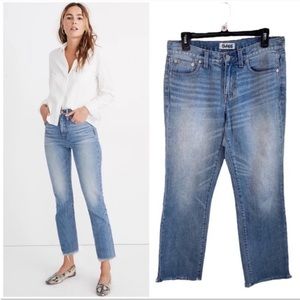 MADEWELL Boyjean Raw Hem Jeans size 27